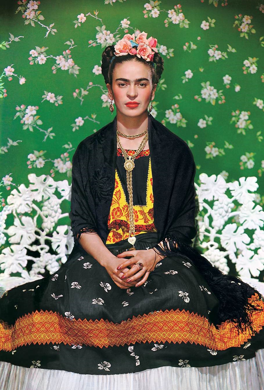 Frida Kahlo on White Bench, New York (2nd Edition) by Nickolas Muray