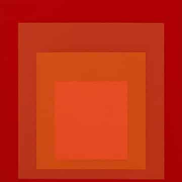 Homage to the Square (Red) by Josef Albers