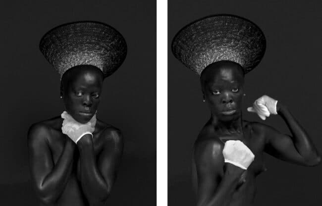 MaID, Syracuse, 2015 (from the Somnyama Ngnonyama series) by Zanele Muholi