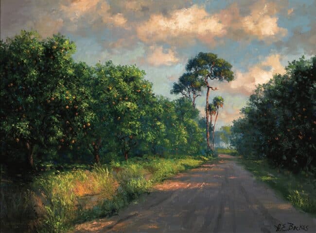 Road through the Orange Grove by Albert Ernest Backus
