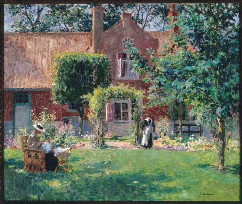 Unpretentious Garden by Gari Melchers 1903-1909