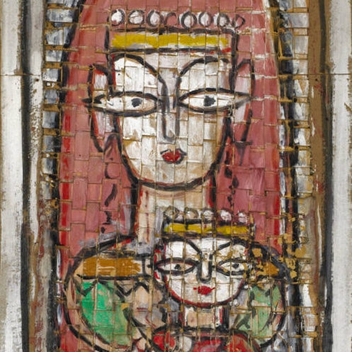 Virgin and Child by Jamini Roy