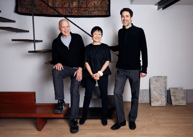 (left to right) Tod Williams, Billie Tsien and Paul Schulhof Photograph by Taylor Jewell