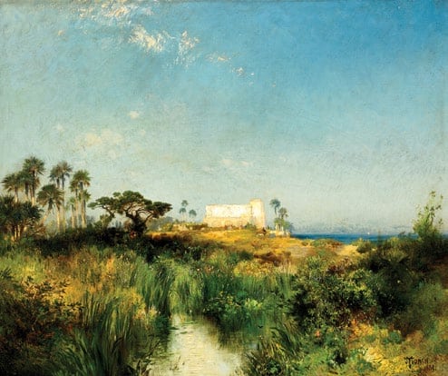 Thomas Moran (American, 1837-1926), Old Watchtower at St.Augustine, 1881, The Florida Art Collection, Gift of Samuel H. and Roberta T. Vickers, Photography by Randy Batista