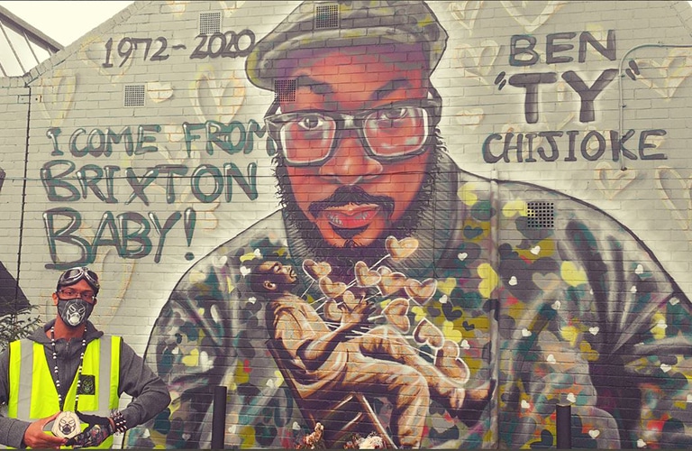 Mural of Ty by Carlene De Sozer