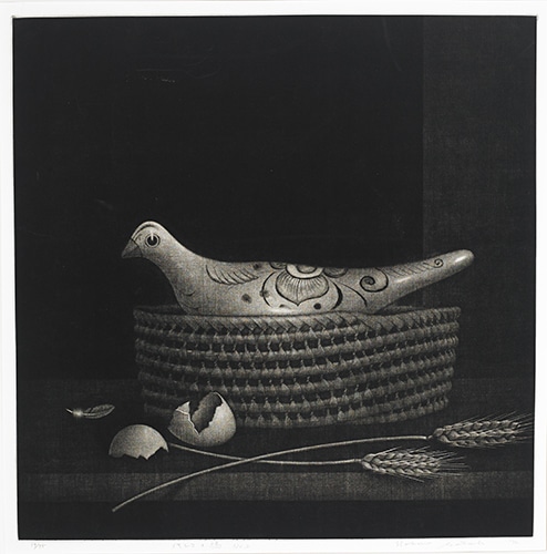 Mekishiko no hato I, II, (Mexican Dove I, II) by Nobuo Satoh