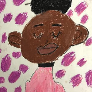 Self Portrait by Shania, Second grade