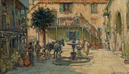 St Augustine Courtyard by Arthur Vidal Diehl 1922