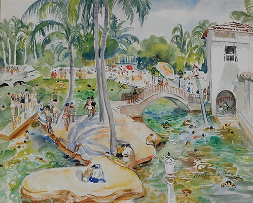 The Venetian Pool, Coral Gables by Martha Walter