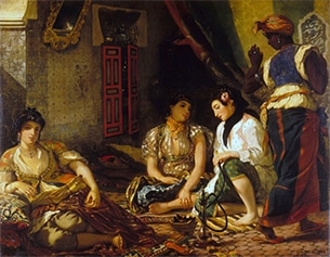 Women of the Algiers in their Apartment by Eugene Delacroix