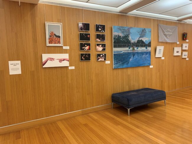 Photograph of Staff, Intern and Volunteer Art Show installation