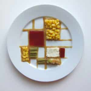 Thankgiving plate by Piet Mondrian.