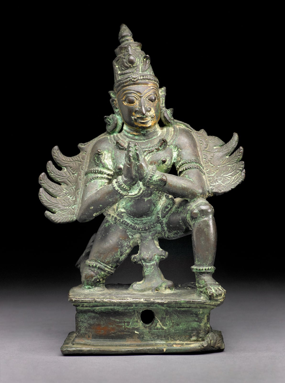 copper alloy sculpture of Garuda, 17th century, Indian Artist