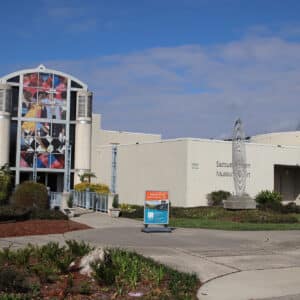 photograph of the front of the Harn Museum of Art building