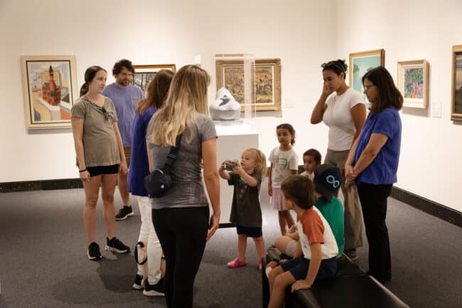 Children and families at Tot Time.